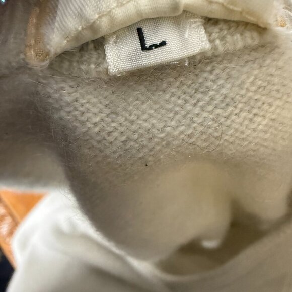 Malo 100% Cashmere Cardigan & Short Sleeve Sweater Cardigan Set Cream Sz Large - Picture 7 of 12